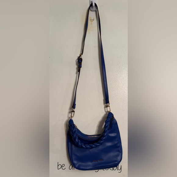Anne Klein Blue Crossbody Bag with Tassel Detail - Picture 1 of 7